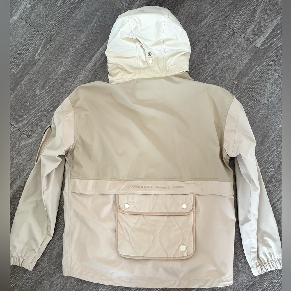 NWT Scotch & Soda Lightweight Colorblock Jacket ‘Cream’- LARGE - Picture 5 of 13